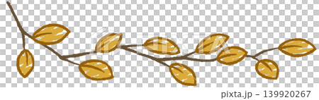 Hand-drawn style line decorations, branches and leaves Hand-drawn style line decorations, branches and leaves 139920267