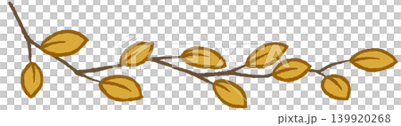 Hand-drawn style line decorations, branches and leaves Hand-drawn style line decorations, branches and leaves 139920268