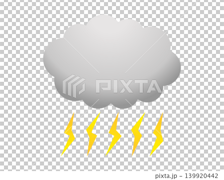 簡單的雷雲天氣圖 簡單的雷雲天氣圖 139920442