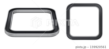 Set of Airport luggage conveyor belt from baggage claim area on white background. 139920561