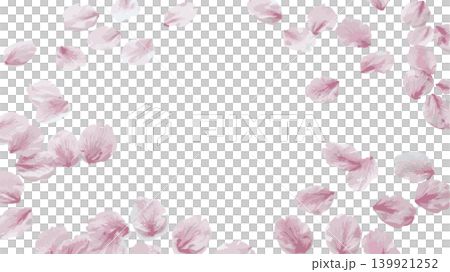 Background illustration of cherry blossom petals fluttering down (vector) Background illustration of cherry blossom petals fluttering down (vector) 139921252