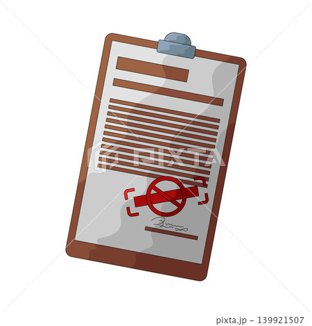 Illustration of Fake Contract Illustration of Fake Contract 139921507