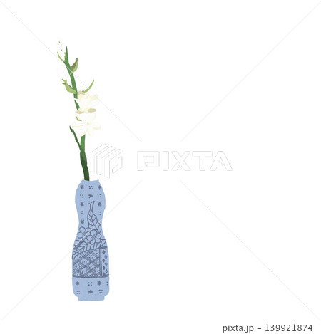 手描きの花のイラスト　チューベローズ 139921874