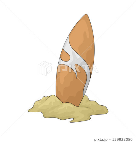 Illustration of Surfboard Illustration of Surfboard 139922080
