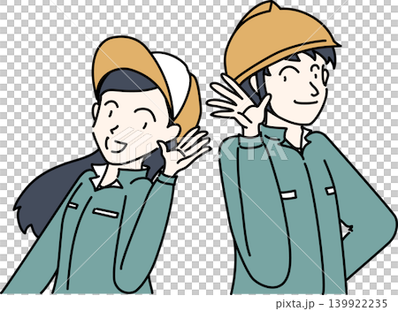 圖中描繪了兩名工人認真聆聽的情景。 圖中描繪了兩名工人認真聆聽的情景。 139922235
