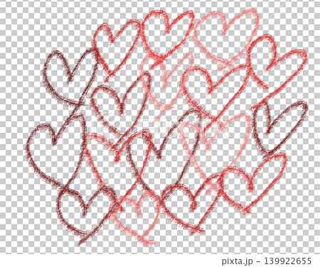 Heart, lots of hearts (hand-drawn illustration material) Heart, lots of hearts (hand-drawn illustration material) 139922655