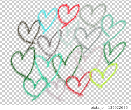 Heart, lots of hearts (hand-drawn illustration material) Heart, lots of hearts (hand-drawn illustration material) 139922656