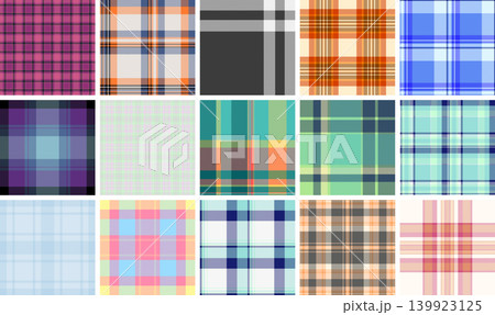 Plaid bundle for marketing kits and seasonal promotions. Multiple tartan styles support digital sets, printable decor, and social media posts. Vector files remain editable. Plaid bundle for marketing kits and seasonal promotions. Multiple tartan styles support digital sets, printable decor, and social media posts. Vector files remain editable. 139923125