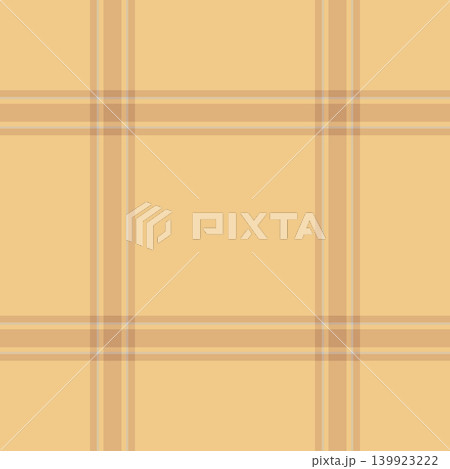 Revival tartan background texture, trim pattern seamless fabric. Ethnicity check vector plaid textile in orange and amber colors. 139923222