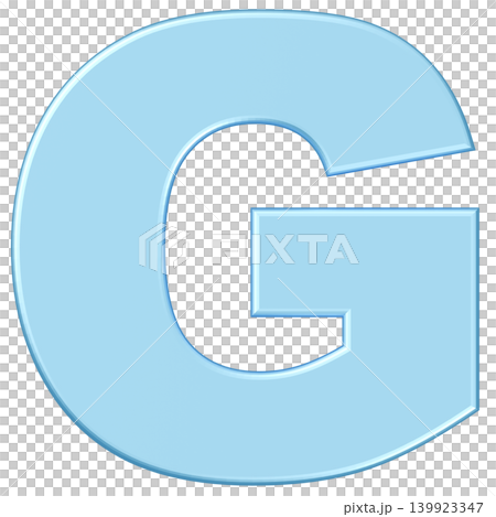 3D材質_字母_G_淺藍色 3D材質_字母_G_淺藍色 139923347
