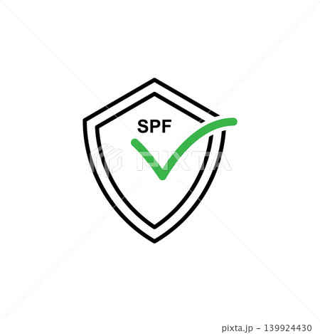 SPF protection shield icon SPF protection shield icon 139924430