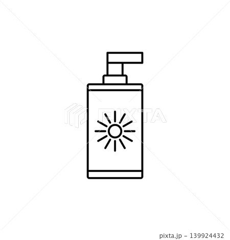 Sunscreen bottle icon 139924432