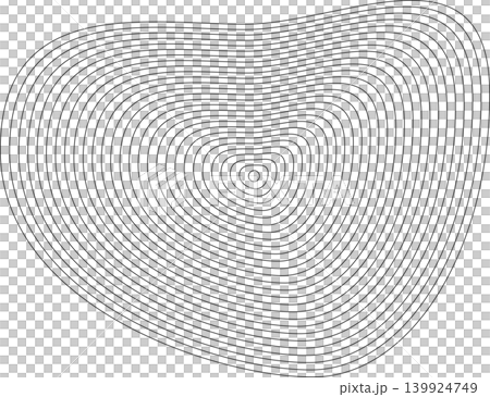 Liquid shape made of lines with blend effect. Modern design Liquid shape made of lines with blend effect. Modern design 139924749