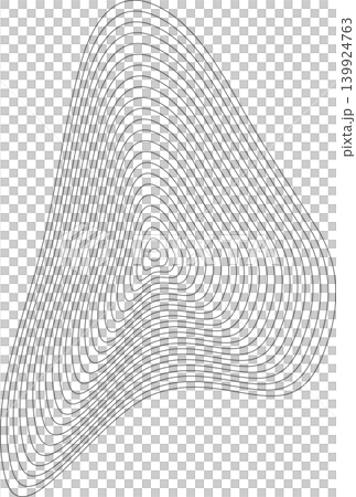 Liquid shape made of lines with blend effect. Modern design 139924763