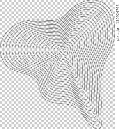 Liquid shape made of lines with blend effect. Modern design Liquid shape made of lines with blend effect. Modern design 139924768