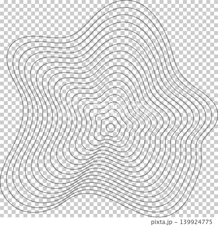 Liquid shape made of lines with blend effect. Modern design Liquid shape made of lines with blend effect. Modern design 139924775