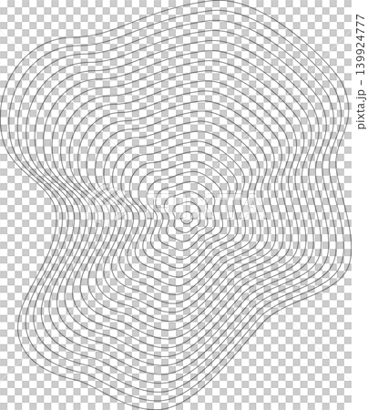 Liquid shape made of lines with blend effect. Modern design 139924777