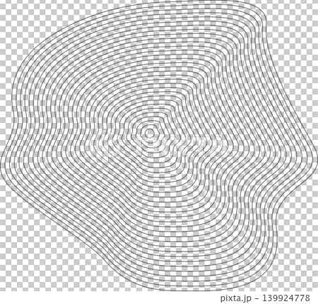 Liquid shape made of lines with blend effect. Modern design Liquid shape made of lines with blend effect. Modern design 139924778