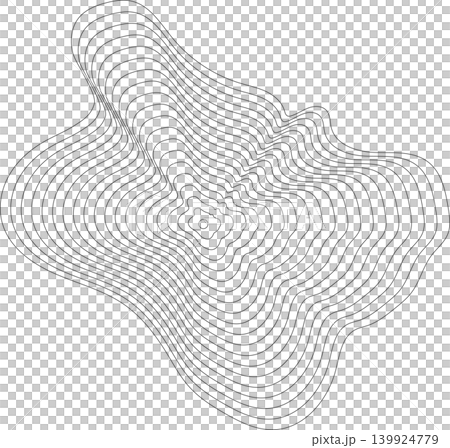 Liquid shape made of lines with blend effect. Modern design Liquid shape made of lines with blend effect. Modern design 139924779