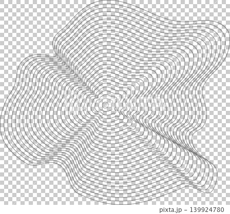 Liquid shape made of lines with blend effect. Modern design Liquid shape made of lines with blend effect. Modern design 139924780