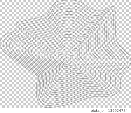 Liquid shape made of lines with blend effect. Modern design Liquid shape made of lines with blend effect. Modern design 139924784