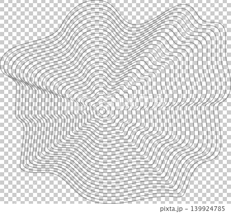 Liquid shape made of lines with blend effect. Modern design Liquid shape made of lines with blend effect. Modern design 139924785
