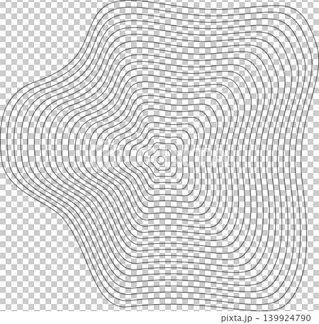 Liquid shape made of lines with blend effect. Modern design Liquid shape made of lines with blend effect. Modern design 139924790