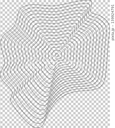 Liquid shape made of lines with blend effect. Modern design Liquid shape made of lines with blend effect. Modern design 139924791