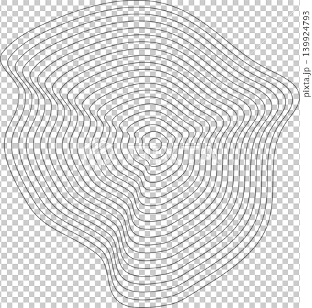 Liquid shape made of lines with blend effect. Modern design Liquid shape made of lines with blend effect. Modern design 139924793