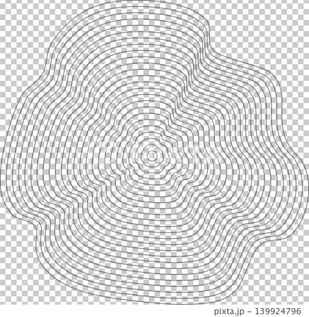 Liquid shape made of lines with blend effect. Modern design 139924796