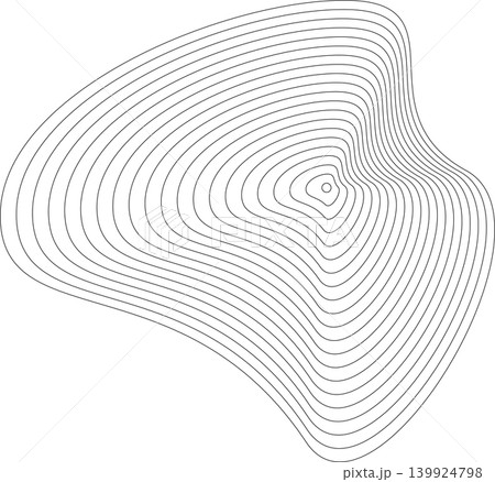 Liquid shape made of lines with blend effect. Modern design Liquid shape made of lines with blend effect. Modern design 139924798