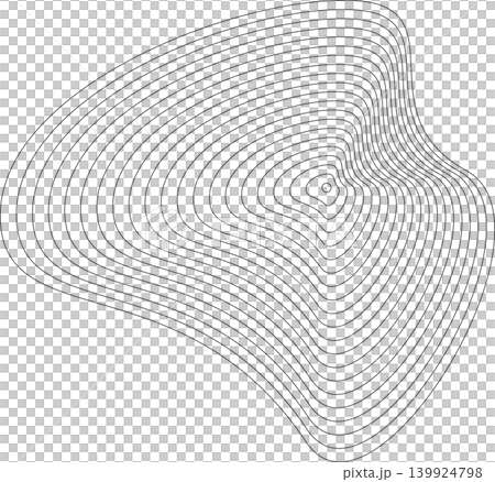 Liquid shape made of lines with blend effect. Modern design Liquid shape made of lines with blend effect. Modern design 139924798