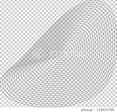 Liquid shape made of lines with blend effect. Modern design Liquid shape made of lines with blend effect. Modern design 139924799