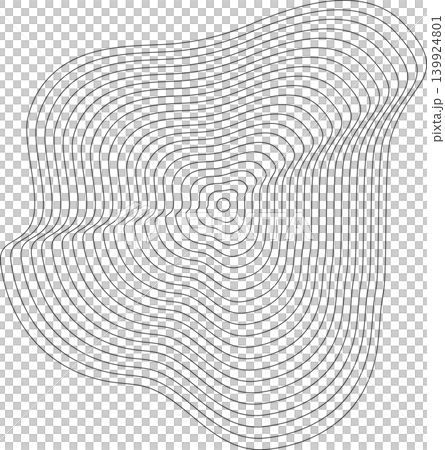 Liquid shape made of lines with blend effect. Modern design Liquid shape made of lines with blend effect. Modern design 139924801