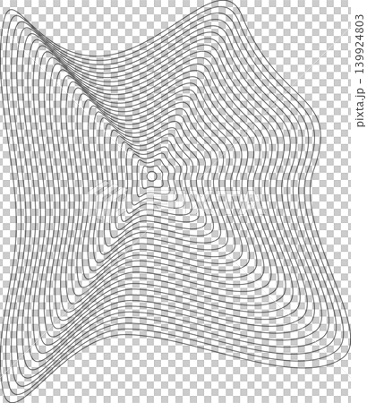Liquid shape made of lines with blend effect. Modern design Liquid shape made of lines with blend effect. Modern design 139924803
