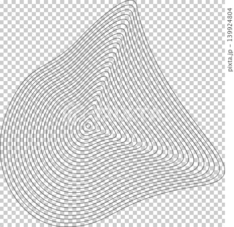 Liquid shape made of lines with blend effect. Modern design 139924804