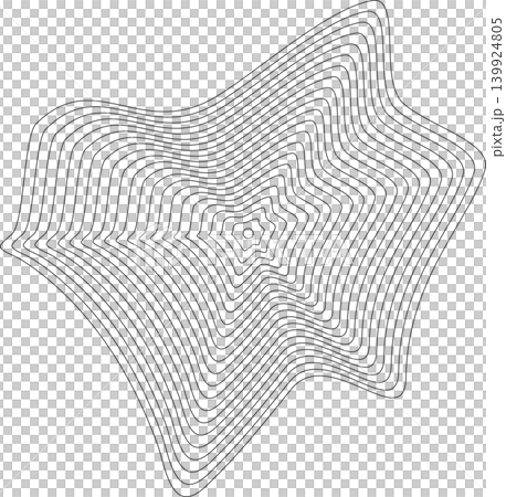 Liquid shape made of lines with blend effect. Modern design Liquid shape made of lines with blend effect. Modern design 139924805