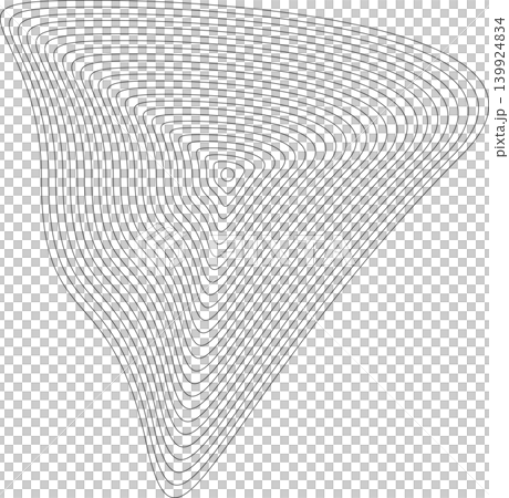 Liquid shape made of lines with blend effect. Modern design Liquid shape made of lines with blend effect. Modern design 139924834