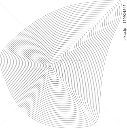 Liquid shape made of lines with blend effect. Modern design 139924845