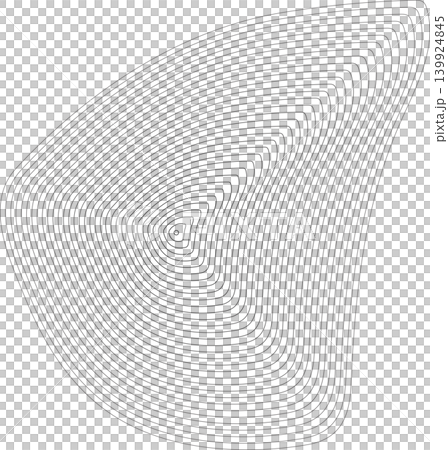Liquid shape made of lines with blend effect. Modern design 139924845