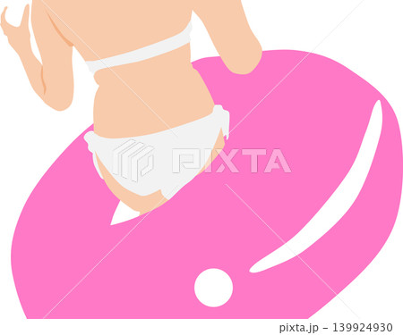 水着を着た女性が浜辺にいるイラスト 水着を着た女性が浜辺にいるイラスト 139924930