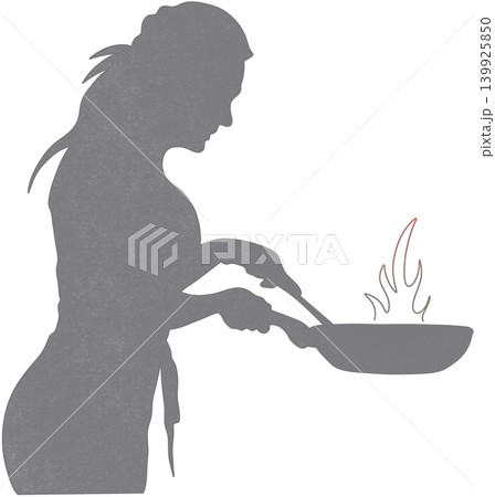 cooking shadow person 139925850