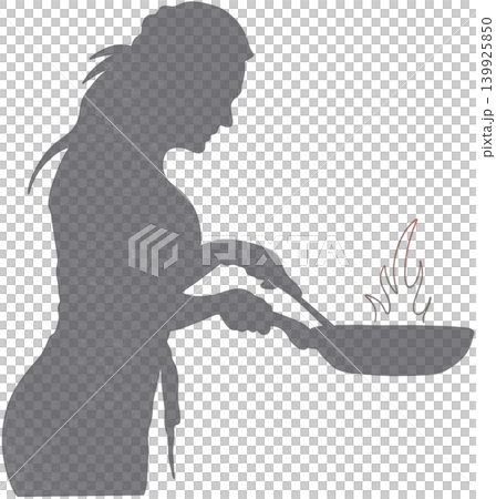 cooking shadow person 139925850