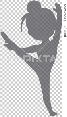 gymnastics shadow person 139925859