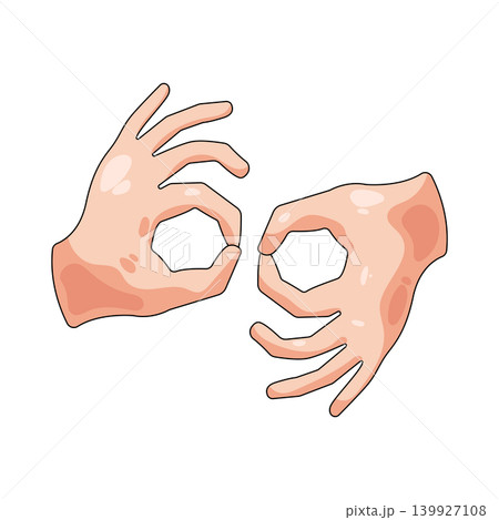 Illustration of sign language  139927108