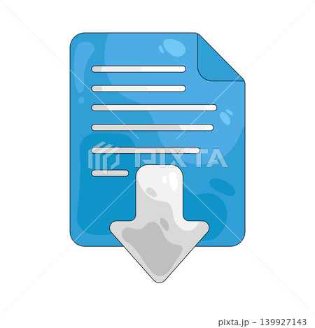 Illustration of download file  139927143