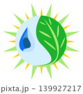 leaf water drop illustrator art icon signs 139927217