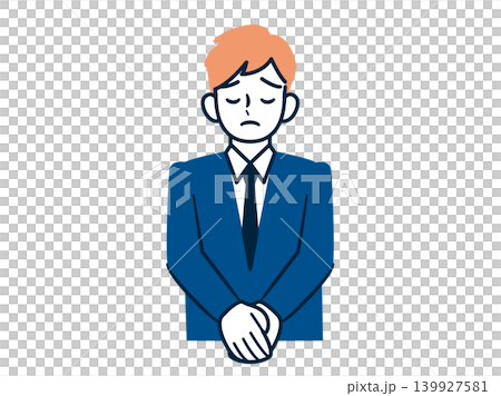 BM__ A man apologizing and looking dejected. BM__ A man apologizing and looking dejected. 139927581