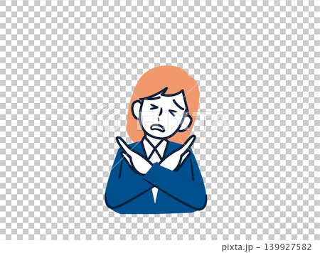 BM__Woman making an "X" with her hands BM__Woman making an "X" with her hands 139927582
