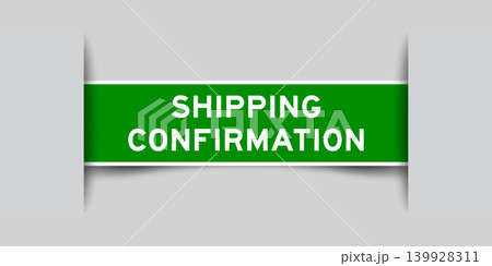 Green color square shape sticker label with...のイラスト素材 [139928311] - PIXTA